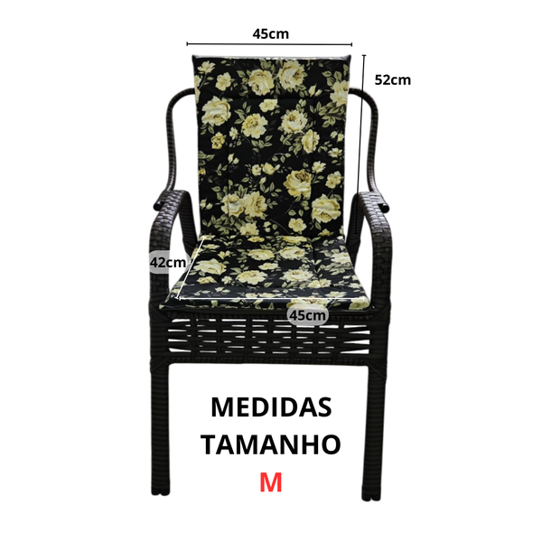 11 kit com 4 pecas de assento para cadeira tamanho m