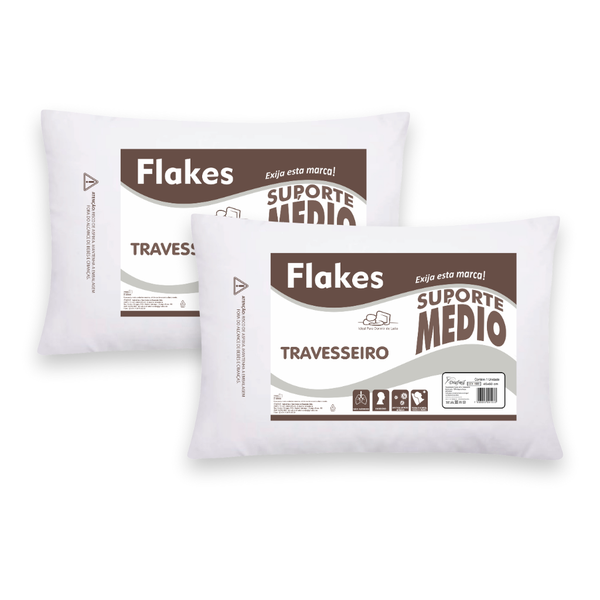 03 12ec kit com 2 travesseiros drafmil soft branco 50cm x 70cm