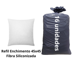 01 40b pacote com 15 unidades de refil enchimento 45x45cm tecido tnt